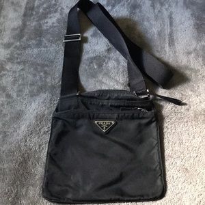 Nylon Prada Crossbody with front pouch